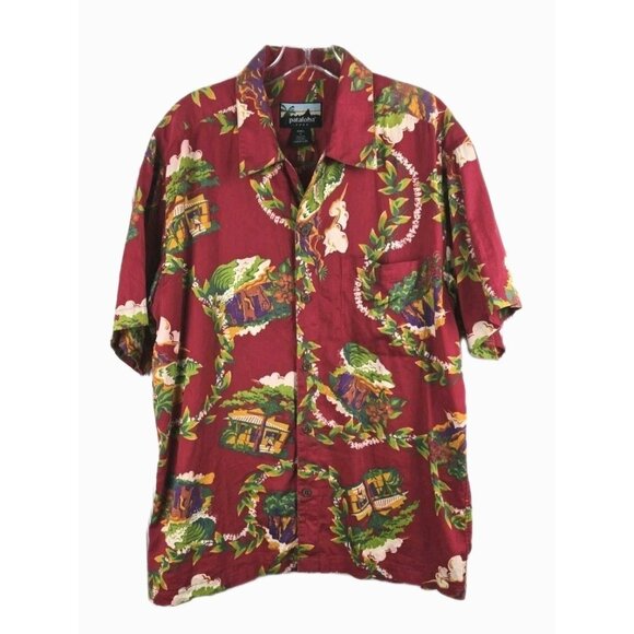 Vintage Patagonia Pataloha 2000 Hawaiian Button Shirt Men's Cotton MED- PORTUGAL